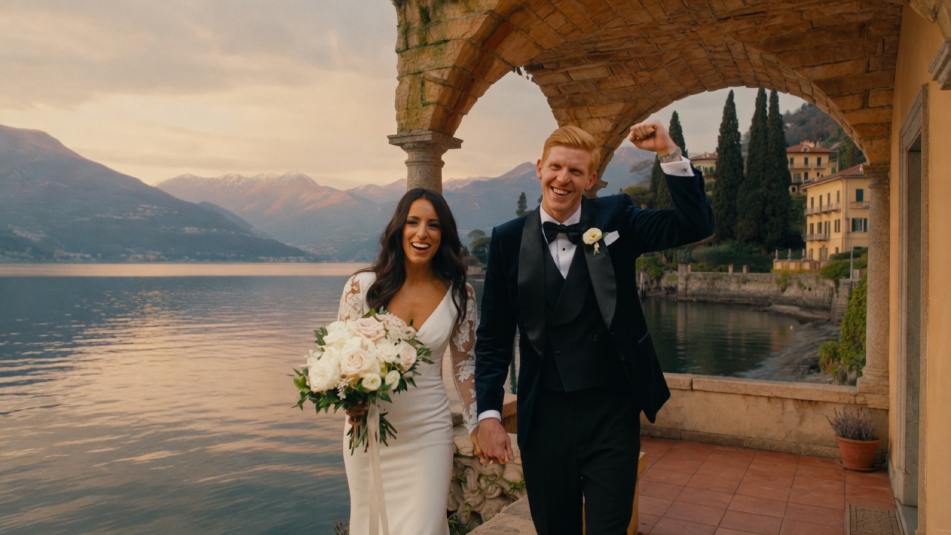 Samantha & Christopher w Villa Pizzo